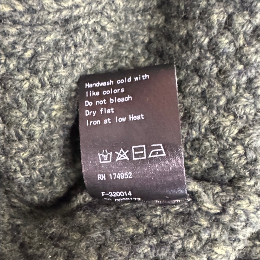 Flint & Tinder Men’s Aran Cable Knit Cardigan Sweater size medium heather pine - Picture 5 of 11